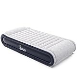 Evajoy Air Beds, 228 x 99 x 43 cm Air Mattress with Built-in Pump, Twin Size Air Mattress with Storage Bag for Camping, Hiking
