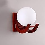 GRFIT Wandleuchte Wandlampe Nacht Lampe Wohnzimmer Schlafzimmer Treppe Wandlampe Neues chinesisches Stil hölzerne Licht Luxus Hintergrund Wandlampe Balkon kreative Wandlampe Wandleuchter