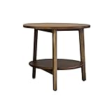 AOKLEY Kleiner Tisch Runder Seitentisch Holz Ecktisch Modern Minimalistische Beistelltisch Kreative kleine Tee Tabelle Balkon Wohnzimmer Schlafzimmer Couchtisch Klein