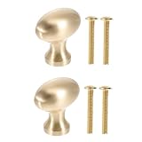 DOITOOL 2 Stück Messing-Griffe Messing-Schrankgriffe Messing-Schrankgriffe Schrank-Schubladengriffe Schrankknöpfe Vintage-Türknauf Schrankknauf Knöpfe Für Kommoden Schubladen