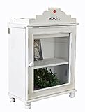 Medizinschrank Wandschrank Shabby Chic Arzneischrank Hängevitrine 35 cm Antik mxa061 Palazzo Exklusiv