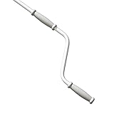 jarolift Markisenkurbel Eco Handkurbel Markisen-Zubehör, Starrer Kurbelgriff aus Kunststoff, Stange aus Stahl, Weiß-Glänzend, Länge 130 cm
