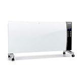 Klarstein Lindholm Konvektionsheizgerät, Heizung, LED-Display, Touch-Panel, Fernbedienung, Timer, 2 Heizstufen: 1000 oder 2000 W, Thermostat 16 - 40 °C, Kindersicherung, Überhitzungsschutz, weiß