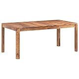 BULANED Esstisch, Dining Table, Esszimmertisch, Küchentisch, Tisch Esszimmer, Küchen Tisch, Kitchen Table, Mehrzwecktisch, 180x90x77 cm Massivholz