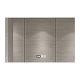 Smarter Badezimmerspiegelschrank Spiegelschrank Aus Massivholz Wandspiegelschrank Toilettenspiegel Spind Mit Regal (Color : White, Size : 80 * 13 * 65cm)