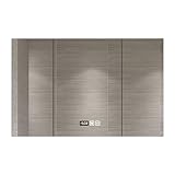 Smarter Badezimmerspiegelschrank Spiegelschrank Aus Massivholz Wandspiegelschrank Toilettenspiegel Spind Mit Regal (Color : White, Size : 80 * 13 * 65cm)