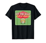 Hit The Road Jack o Lantern Halloween Kürbis Vintage Schild T-Shirt