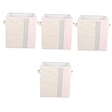 Alipis 4 Stück Aufbewahrungskorb Kinderkorb Große Aufbewahrungsbehälter Quadratische Körbe Windel-Organizer Würfel-Aufbewahrungskorb Garderobenbox Handtuchbehälter Kleiderhalter