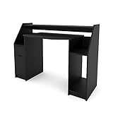Vicco Computertisch Joel PC-Tisch Gamingtisch Schreibtisch Gamertisch Schwarz 123 x 90 cm
