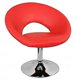 Wohnzimmer Chaise Chairs Recliner Sofa Lounge Sessel Lounge Loungesessel Cocktailsessel Relaxsessel Drehstuhl rot Design für Wohnung Büro und Schlafzimmer