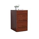 FLYIFE Nachttisch Schließfach Nachttisch Holz Drei Treide Nachttankschrank Aufbewahrungsschrank Moderne Minimalistische Wohnzimmer Schlafzimmer Nachtlagerschublade/C