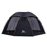 TOMOUNT Zelt 4 Personen Wasserdicht Campingzelt Aluminiumstangen 4 Saison Familienzelt mit PU3000mm Regenfliege und 150D Oxford Bodenplane, 300 * 300 * 150 Leichtes Camping Wandern Kuppel Zelt