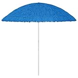 Wakects Sonnenschirm, Outdoor-Regenschirm, 245 cm, Gesamthöhe für Strand, Standard