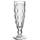 Leonardo Brindisi Sekt-Glas 1 Stück, spülmaschinenfester Prosecco-Kelch, Champagner-Glas mit Stiel, Facettenschliff-Kelchglas, 140 ml, 021595