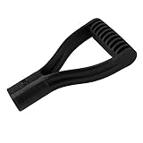 Spatenstiel aus Kunststoff, 32 Mm Innendurchmesser, D-Griff, Schaufelgriff, Ersatz für Schneeschaufel, Graben, Rechen (Schwarz)