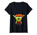 Damen Kobold Kobold Troll T-Shirt mit V-Ausschnitt
