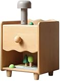 Nachttisch, Kinder-Nachttisch aus Holz, moderner Nachttisch, Schlafzimmer, Mini-Kleiner Aufbewahrungsschrank, Aufbewahrungs-Nachttisch