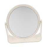 Warmhm Drehbarer Kosmetikspiegel Make-Up-Kosmetikspiegel Kreisspiegel Tischspiegel Badezimmer-Gesichtsspiegel Drehbarer Kosmetikspiegel Runder Make-Up-Spiegel Standspiegel