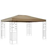 QUICK STAR Ersatzdach für Blätter Pavillon 3x4m Pavillondach Sand Ersatzbezug