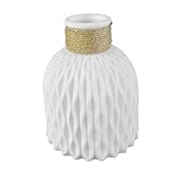 Blumenvase, Blumentopf, Blumenstrauß, Dekoration, 15,5 cm, 5 cm, 11 cm, Weiß
