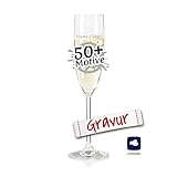 LEONARDO Sektglas mit Gravur personalisiert/Namen Text Motiv, Sekt-Glas graviert als Geschenk zum Geburtstag Jahrestag Hochzeit Verlobung Silvester Einweihung Richtfest (DAILY, 200 ml)