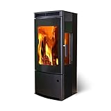 SULENO - Kaminofen Akron 9,1 kW Holzofen Stahl schwarz