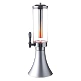 TEMKIN Getränkespender for Partys, 2,5 l, Bierturm, Bierspender, Getränkespender mit Eisröhre, LED-Leuchten for Bar, Zuhause, Partys, Buffet, Restaurant Bier (Color : B)
