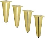 Aluminium-Stütze Moderne Schreibtische Schrankmöbel Möbelbeine Sofa und Nachttisch Möbel Möbelbeine Arbeitsplatte Tisch Möbel Möbelbeine Möbel Möbelbeine Gold 4 Stück, 27cm dabuwang ( Size : 8cm )