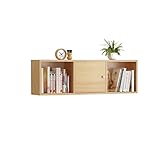 bücherregal Bücherregal mit Tür Wandregal Wandschrank Wandmontierte Wandlagerendekoration Wohnzimmer Schlafzimmer Trennbuchhandelbuch Bookshelf (Color : C, Size : M)