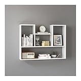 ENtele Bücherschrank Hölzerne Wandhänge Bücherregal -Trennwand -Lagerschrank Offene Wandtiefstbücher for Wohnzimmer, Büro und Schlafzimmer Büroregal (Color : A, Size : 100cm)