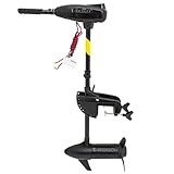 Elektrischer Trolling-Außenbordmotor,Spiegelhalterung, für aufblasbares Angeln mit Bootsmotor, Kajak, Süß- und Salzwasser (12V-55LBS)