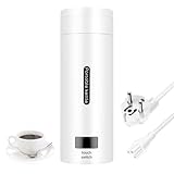 Swetup Tragbarer Wasserkocher, 0,5 L Klein Wasserkocher Reise, Reisewasserkocher Mini, 220 V/300W Kleiner Tragbarer Elektrischer Wasserkocher mit Automatischer Abschaltung für Unterwegs