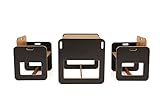 BoomDing Kindertisch mit 2 Stühlen Black Edition tolle KINDERSITZGRUPPE AB 1 Jahr nach Montessori Spieltisch ab 2 Jahre Kindertisch Stühle Innen Maltisch Kinder Tisch Stuhl Set