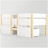 DDOY Kinderbett bettrahmen Kinder Bett Kinderbett mit rausfallschutz bodenbett 90x190 Bett Kinder ab 3 Jahren