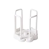 Geschirrtrockner Retractable Desktop Drain Bowl Holder Plastic Kitchen Organizer Drain Cup Water Rack Dish Storage Rack Dish Rack Storage Rack Panel Retractable Desktop Drain Bowl (White, One Size)