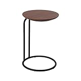 ZABEES Einfacher Beistelltisch, Couchtisch, Sofa-Seitenschrank, Balkon, Kleiner runder Schreibtisch, Nachttisch, TV-Tablett, nordische Möbel