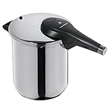 WMF Perfect Premium Schnellkochtopf Induktion 8,5l, Dampfkochtopf 22 cm, Nudeltopf Cromargan Edelstahl poliert, 2 Kochstufen, Kochtopf groß, All-In-One-Drehknopf