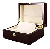 RUTAVM Aufbewahrung Holz Single Grid Uhrenbox Organizer Uhrenvitrine Elegante Box Armbanduhr Armreif Aufbewahrungsbox uhrenbox uhrenkasten