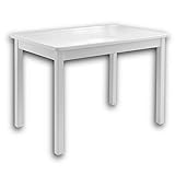 FELIX Stabile Kindersitzgruppe ideal für Kleinkinder - Schöner Kindertisch zum Malen, Spielen aus massiver Kiefer, Weiß - 76 x 51 x 50 cm (B/H/T)