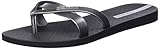 Ipanema Damen Kirei Fem Flipflop, Black Silver, 40 EU