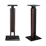 Lautsprecherständer Surround Sound Stand Massivholz Bücherregal Box Stand Holz HiFi Rack Anwendbar Auf Heimkino (Color : Brown, S : 29 * 29 * 65cm)