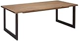 Furnhouse Ibbe Design Rechteckig Ausziehbar Esstisch 180x90 Natur Baumkante Massiv Akazie Holz Esszimmer Tisch Mallorca, 180x90x75 cm