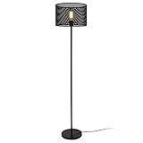 lux.pro Stehleuchte 'Arensburg' 153cm Stehlampe Standleuchte Stand Lampe Metall Schwarz 1x E27 60W