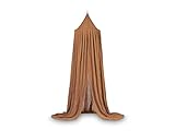 Jollein Baldachin Vintage Caramel - Höhe 245 cm - Betthimmel Babybett Kinderzimmer - Braun