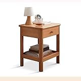 HASMI Nachttisch Schlafzimmer Nachttisch Einfache Nachttisch Multifunktions-2-Tier-Lagerschränke Schlafzimmer Nachttisch Sofa Couchtisch Modern Endtisch Kaffeeschreibtisch mit Schublade Bedside Table