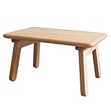 ANIFM Modischer Beistelltisch L Niedriger Tisch aus Massivholz L Niedriger Tisch mit Holzhalterung L Laptop-Schreibtisch L Multifunktionaler Couchtisch für den Innenbereich Feito NA China Comfortable