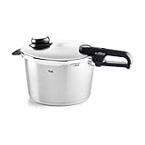 Fissler Vitavit Premium / Schnellkochtopf (8 L, Ø 26 cm) Edelstahl-Dampfkochtopf,4-Garstufen, inkl. Einsatz - Induktion