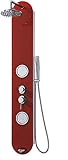 Hochwertiges 8 mm dickes Massage-Duschpaneel aus gehärtetem Glas.