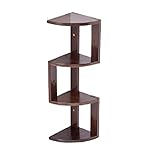 Bücherregal Massivholz-Bücherregal Schwebende Regale Nordic Tripod Shelf Home Schwebendes Regal Eiche Schreibtisch Desktop Holzwandregale Bücherschrank Schlafzimmer Büro ( Color : Walnut , Size : 20*2