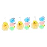 Alipis 12-Teiliges Cartoon-Badeball-Set Badeschwamm Für Kinder Haushaltsreinigungsschwämme Reinigungsschrubber Kinder-Luffa-Badehocker Tierbade-Luffas